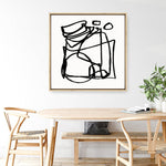 Shop Abstract Line (Square) Canvas Print a painted abstract themed framed canvas wall art print from The Print Emporium artwork collection - Buy Australian made fine art painting style stretched canvas prints for the home and your interior decor space, TPE-DH-231-CA-40X40-NF