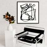 Shop Abstract Line (Square) Canvas Print a painted abstract themed framed canvas wall art print from The Print Emporium artwork collection - Buy Australian made fine art painting style stretched canvas prints for the home and your interior decor space, TPE-DH-231-CA-40X40-NF