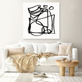 Shop Abstract Line (Square) Canvas Print a painted abstract themed framed canvas wall art print from The Print Emporium artwork collection - Buy Australian made fine art painting style stretched canvas prints for the home and your interior decor space, TPE-DH-231-CA-40X40-NF