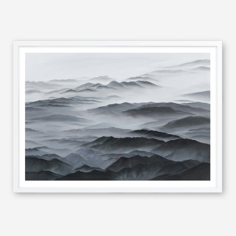 Shop Abstract Mountain Range Art Print a painted abstract themed wall art print from The Print Emporium wall artwork collection - Buy Australian made fine art painting style poster and framed prints for the home and your interior decor room, TPE-397-AP
