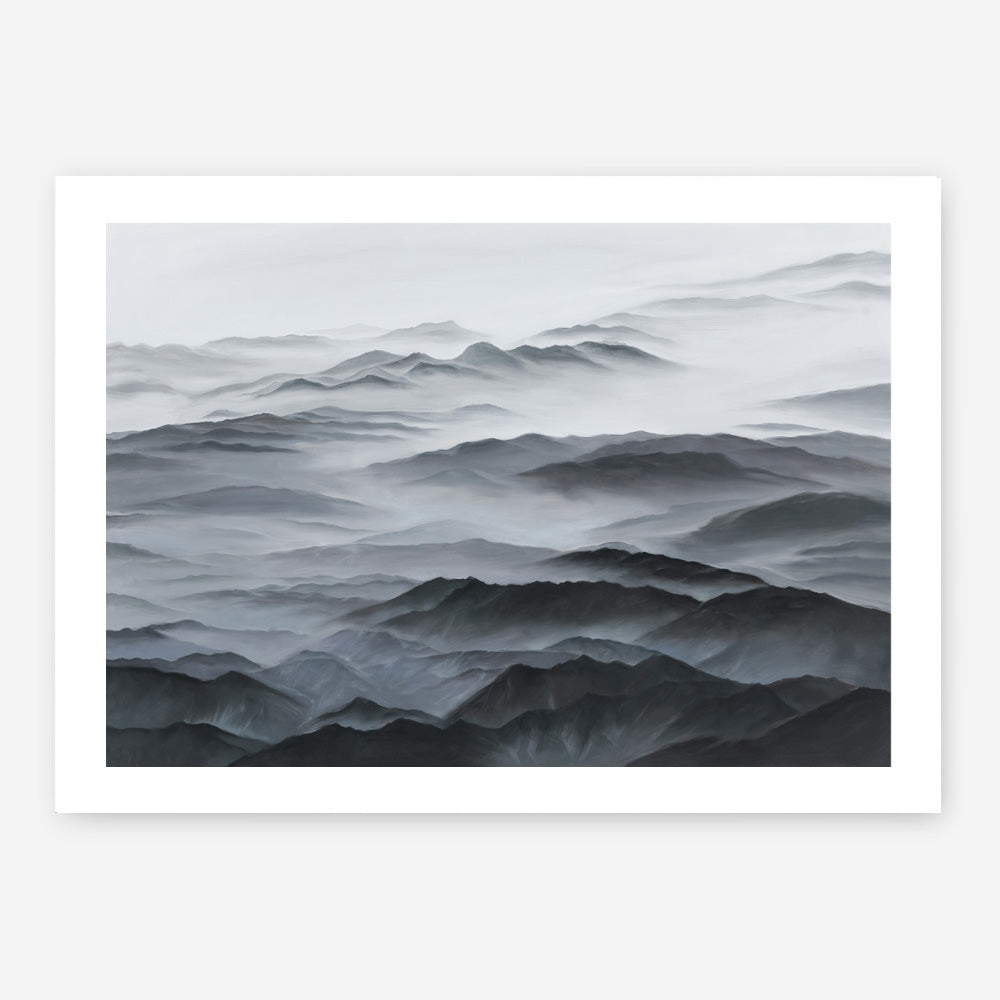 Shop Abstract Mountain Range Art Print a painted abstract themed wall art print from The Print Emporium wall artwork collection - Buy Australian made fine art painting style poster and framed prints for the home and your interior decor room, TPE-397-AP