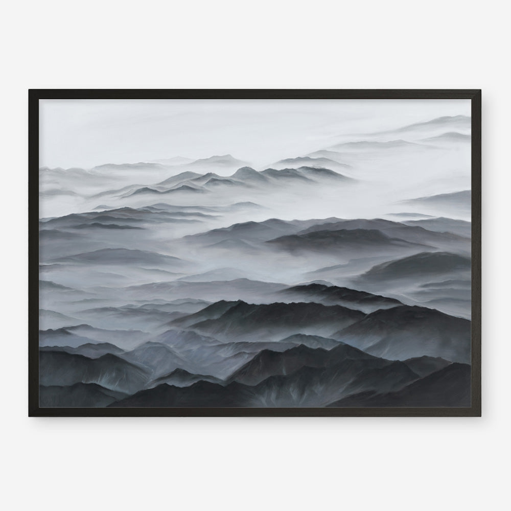 Shop Abstract Mountain Range Art Print a painted abstract themed wall art print from The Print Emporium wall artwork collection - Buy Australian made fine art painting style poster and framed prints for the home and your interior decor room, TPE-397-AP