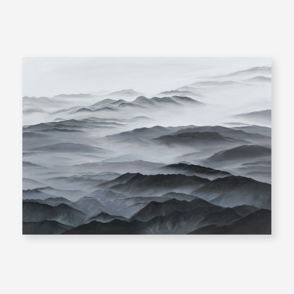 Shop Abstract Mountain Range Art Print a painted abstract themed wall art print from The Print Emporium wall artwork collection - Buy Australian made fine art painting style poster and framed prints for the home and your interior decor room, TPE-397-AP