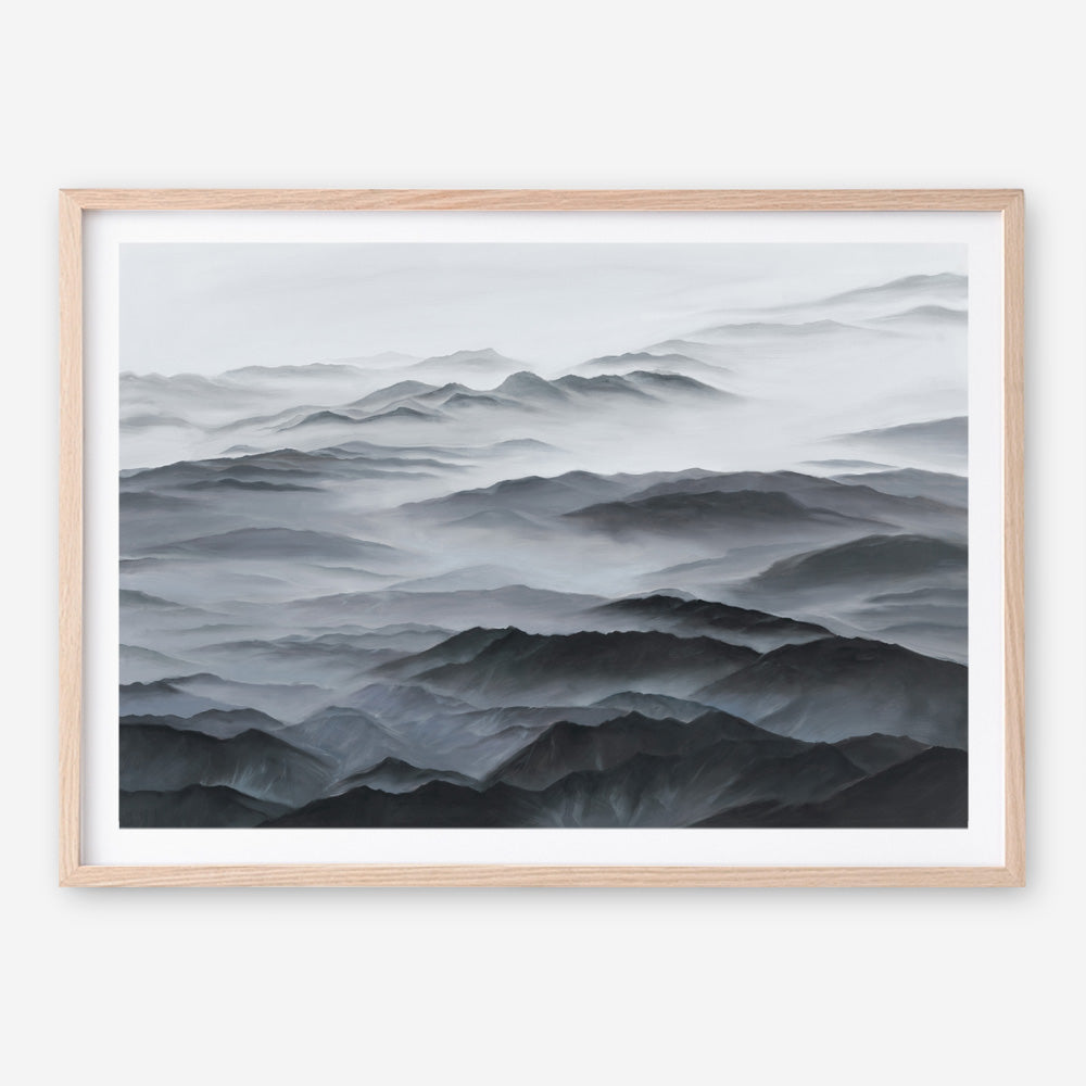 Shop Abstract Mountain Range Art Print a painted abstract themed wall art print from The Print Emporium wall artwork collection - Buy Australian made fine art painting style poster and framed prints for the home and your interior decor room, TPE-397-AP