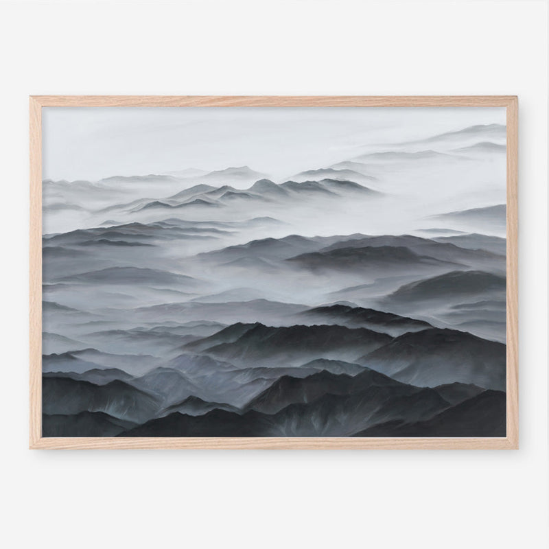 Shop Abstract Mountain Range Art Print a painted abstract themed wall art print from The Print Emporium wall artwork collection - Buy Australian made fine art painting style poster and framed prints for the home and your interior decor room, TPE-397-AP