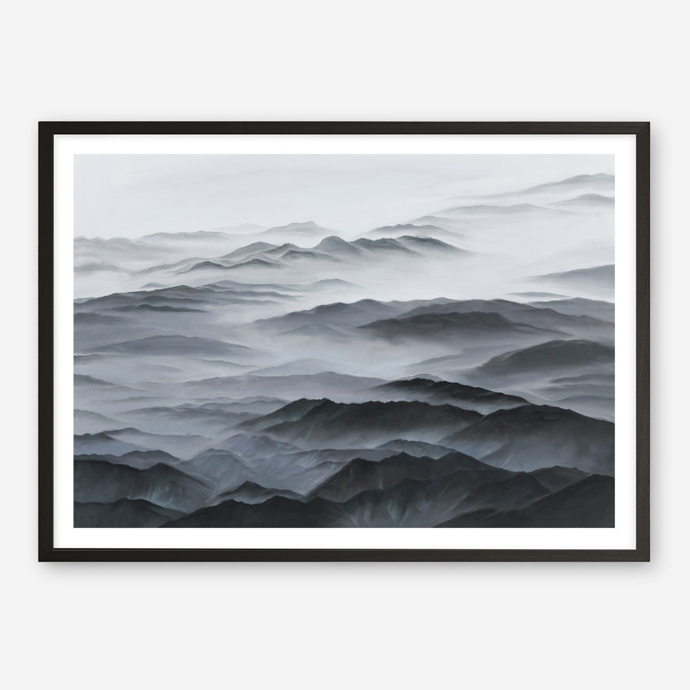 Shop Abstract Mountain Range Art Print a painted abstract themed wall art print from The Print Emporium wall artwork collection - Buy Australian made fine art painting style poster and framed prints for the home and your interior decor room, TPE-397-AP