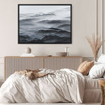 Shop Abstract Mountain Range Canvas Print a painted abstract themed framed canvas wall art print from The Print Emporium artwork collection - Buy Australian made fine art painting style stretched canvas prints for the home and your interior decor space, TPE-397-CA-35X46-NF