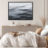 Shop Abstract Mountain Range Canvas Print a painted abstract themed framed canvas wall art print from The Print Emporium artwork collection - Buy Australian made fine art painting style stretched canvas prints for the home and your interior decor space, TPE-397-CA-35X46-NF