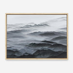 Shop Abstract Mountain Range Canvas Print a painted abstract themed framed canvas wall art print from The Print Emporium artwork collection - Buy Australian made fine art painting style stretched canvas prints for the home and your interior decor space, TPE-397-CA-35X46-NF