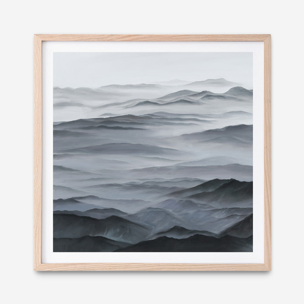 Shop Abstract Mountain Range I (Square) Art Print a painted abstract themed wall art print from The Print Emporium wall artwork collection - Buy Australian made fine art painting style poster and framed prints for the home and your interior decor room, TPE-398-AP
