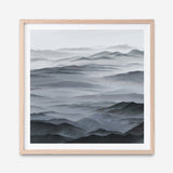 Shop Abstract Mountain Range I (Square) Art Print a painted abstract themed wall art print from The Print Emporium wall artwork collection - Buy Australian made fine art painting style poster and framed prints for the home and your interior decor room, TPE-398-AP