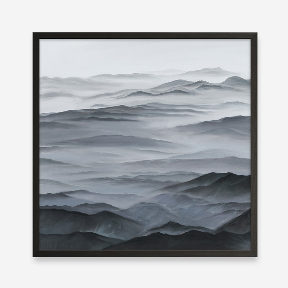 Shop Abstract Mountain Range I (Square) Art Print a painted abstract themed wall art print from The Print Emporium wall artwork collection - Buy Australian made fine art painting style poster and framed prints for the home and your interior decor room, TPE-398-AP