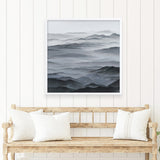 Shop Abstract Mountain Range I (Square) Art Print a painted abstract themed wall art print from The Print Emporium wall artwork collection - Buy Australian made fine art painting style poster and framed prints for the home and your interior decor room, TPE-398-AP