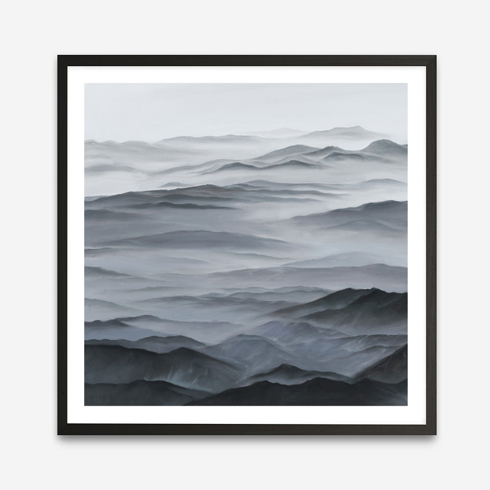 Shop Abstract Mountain Range I (Square) Art Print a painted abstract themed wall art print from The Print Emporium wall artwork collection - Buy Australian made fine art painting style poster and framed prints for the home and your interior decor room, TPE-398-AP