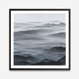 Shop Abstract Mountain Range I (Square) Art Print a painted abstract themed wall art print from The Print Emporium wall artwork collection - Buy Australian made fine art painting style poster and framed prints for the home and your interior decor room, TPE-398-AP