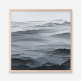 Shop Abstract Mountain Range I (Square) Art Print a painted abstract themed wall art print from The Print Emporium wall artwork collection - Buy Australian made fine art painting style poster and framed prints for the home and your interior decor room, TPE-398-AP
