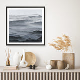 Shop Abstract Mountain Range I (Square) Art Print a painted abstract themed wall art print from The Print Emporium wall artwork collection - Buy Australian made fine art painting style poster and framed prints for the home and your interior decor room, TPE-398-AP