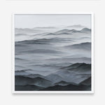 Shop Abstract Mountain Range I (Square) Art Print a painted abstract themed wall art print from The Print Emporium wall artwork collection - Buy Australian made fine art painting style poster and framed prints for the home and your interior decor room, TPE-398-AP