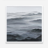 Shop Abstract Mountain Range I (Square) Art Print a painted abstract themed wall art print from The Print Emporium wall artwork collection - Buy Australian made fine art painting style poster and framed prints for the home and your interior decor room, TPE-398-AP