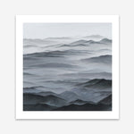 Shop Abstract Mountain Range I (Square) Art Print a painted abstract themed wall art print from The Print Emporium wall artwork collection - Buy Australian made fine art painting style poster and framed prints for the home and your interior decor room, TPE-398-AP