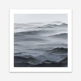 Shop Abstract Mountain Range I (Square) Art Print a painted abstract themed wall art print from The Print Emporium wall artwork collection - Buy Australian made fine art painting style poster and framed prints for the home and your interior decor room, TPE-398-AP