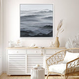 Shop Abstract Mountain Range I (Square) Canvas Print a painted abstract themed framed canvas wall art print from The Print Emporium artwork collection - Buy Australian made fine art painting style stretched canvas prints for the home and your interior decor space, TPE-398-CA-40X40-NF