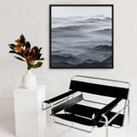 Shop Abstract Mountain Range I (Square) Canvas Print a painted abstract themed framed canvas wall art print from The Print Emporium artwork collection - Buy Australian made fine art painting style stretched canvas prints for the home and your interior decor space, TPE-398-CA-40X40-NF