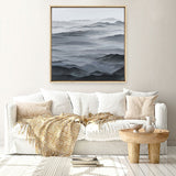 Shop Abstract Mountain Range I (Square) Canvas Print a painted abstract themed framed canvas wall art print from The Print Emporium artwork collection - Buy Australian made fine art painting style stretched canvas prints for the home and your interior decor space, TPE-398-CA-40X40-NF