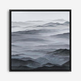 Shop Abstract Mountain Range I (Square) Canvas Print a painted abstract themed framed canvas wall art print from The Print Emporium artwork collection - Buy Australian made fine art painting style stretched canvas prints for the home and your interior decor space, TPE-398-CA-40X40-NF
