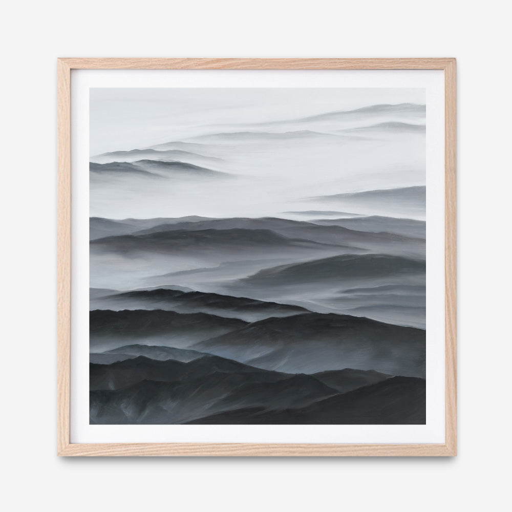 Shop Abstract Mountain Range II (Square) Art Print a painted abstract themed wall art print from The Print Emporium wall artwork collection - Buy Australian made fine art painting style poster and framed prints for the home and your interior decor room, TPE-399-AP