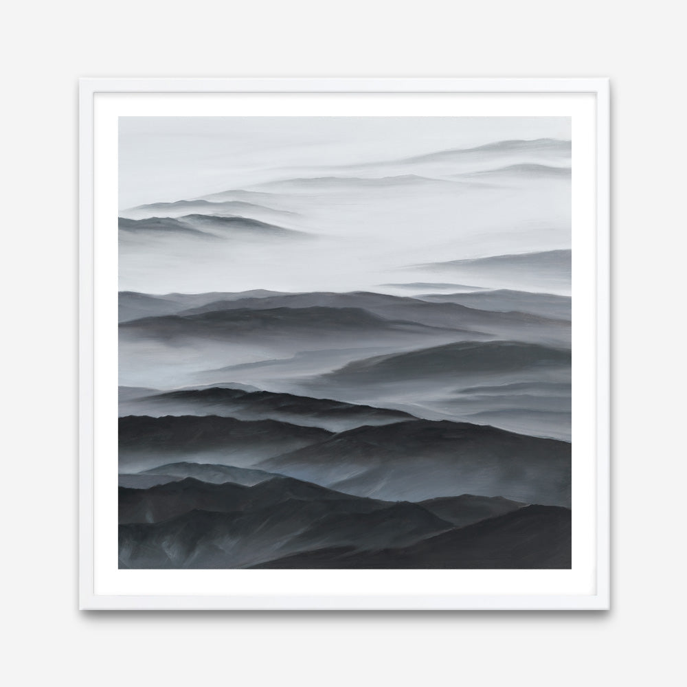 Shop Abstract Mountain Range II (Square) Art Print a painted abstract themed wall art print from The Print Emporium wall artwork collection - Buy Australian made fine art painting style poster and framed prints for the home and your interior decor room, TPE-399-AP