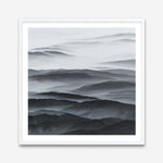 Shop Abstract Mountain Range II (Square) Art Print a painted abstract themed wall art print from The Print Emporium wall artwork collection - Buy Australian made fine art painting style poster and framed prints for the home and your interior decor room, TPE-399-AP