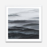 Shop Abstract Mountain Range II (Square) Art Print a painted abstract themed wall art print from The Print Emporium wall artwork collection - Buy Australian made fine art painting style poster and framed prints for the home and your interior decor room, TPE-399-AP