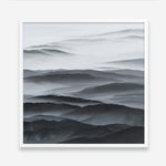 Shop Abstract Mountain Range II (Square) Art Print a painted abstract themed wall art print from The Print Emporium wall artwork collection - Buy Australian made fine art painting style poster and framed prints for the home and your interior decor room, TPE-399-AP