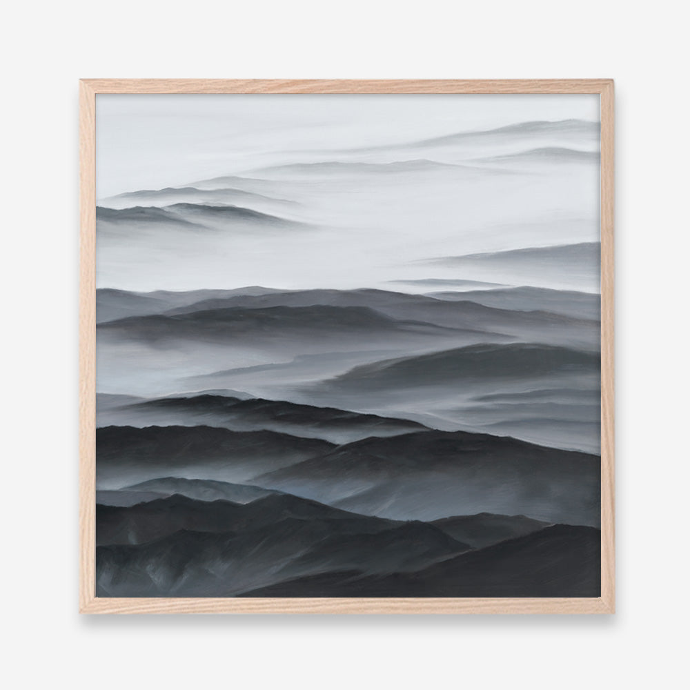 Shop Abstract Mountain Range II (Square) Art Print a painted abstract themed wall art print from The Print Emporium wall artwork collection - Buy Australian made fine art painting style poster and framed prints for the home and your interior decor room, TPE-399-AP