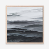 Shop Abstract Mountain Range II (Square) Art Print a painted abstract themed wall art print from The Print Emporium wall artwork collection - Buy Australian made fine art painting style poster and framed prints for the home and your interior decor room, TPE-399-AP