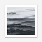 Shop Abstract Mountain Range II (Square) Art Print a painted abstract themed wall art print from The Print Emporium wall artwork collection - Buy Australian made fine art painting style poster and framed prints for the home and your interior decor room, TPE-399-AP