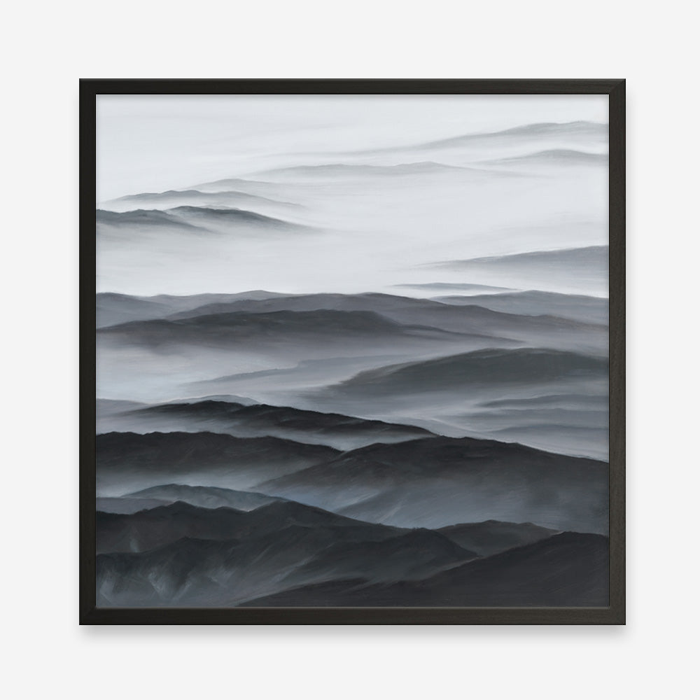 Shop Abstract Mountain Range II (Square) Art Print a painted abstract themed wall art print from The Print Emporium wall artwork collection - Buy Australian made fine art painting style poster and framed prints for the home and your interior decor room, TPE-399-AP