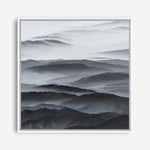 Shop Abstract Mountain Range II (Square) Canvas Print a painted abstract themed framed canvas wall art print from The Print Emporium artwork collection - Buy Australian made fine art painting style stretched canvas prints for the home and your interior decor space, TPE-399-CA-40X40-NF
