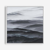 Shop Abstract Mountain Range II (Square) Canvas Print a painted abstract themed framed canvas wall art print from The Print Emporium artwork collection - Buy Australian made fine art painting style stretched canvas prints for the home and your interior decor space, TPE-399-CA-40X40-NF