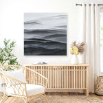 Shop Abstract Mountain Range II (Square) Canvas Print a painted abstract themed framed canvas wall art print from The Print Emporium artwork collection - Buy Australian made fine art painting style stretched canvas prints for the home and your interior decor space, TPE-399-CA-40X40-NF