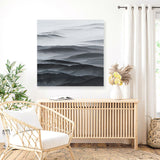 Shop Abstract Mountain Range II (Square) Canvas Print a painted abstract themed framed canvas wall art print from The Print Emporium artwork collection - Buy Australian made fine art painting style stretched canvas prints for the home and your interior decor space, TPE-399-CA-40X40-NF