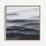 Shop Abstract Mountain Range II (Square) Canvas Print a painted abstract themed framed canvas wall art print from The Print Emporium artwork collection - Buy Australian made fine art painting style stretched canvas prints for the home and your interior decor space, TPE-399-CA-40X40-NF