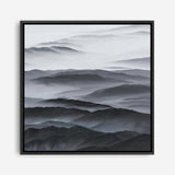 Shop Abstract Mountain Range II (Square) Canvas Print a painted abstract themed framed canvas wall art print from The Print Emporium artwork collection - Buy Australian made fine art painting style stretched canvas prints for the home and your interior decor space, TPE-399-CA-40X40-NF
