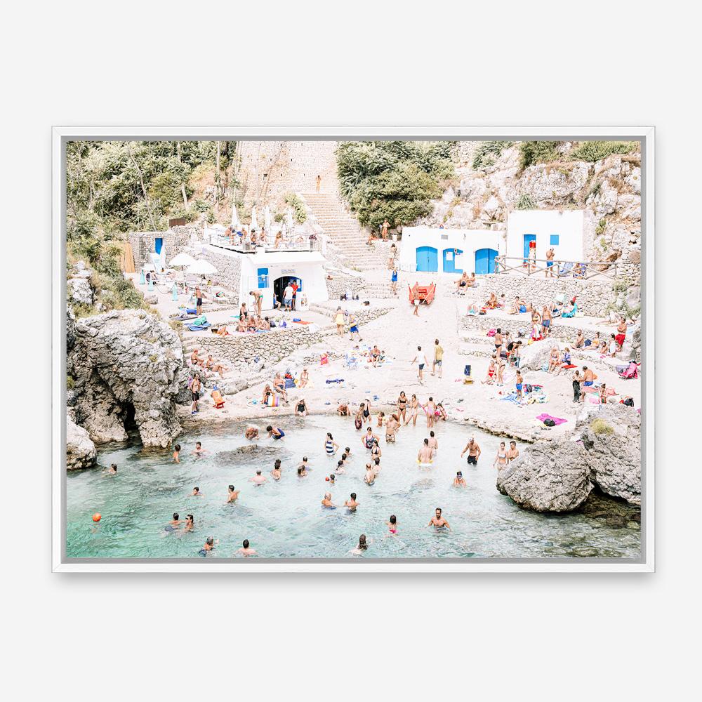 Shop Acquaviva Beach Photo Canvas Print a coastal themed photography framed stretched canvas print from The Print Emporium wall artwork collection - Buy Australian made prints for the home and your interior decor space, TPE-1271-CA-35X46-NF