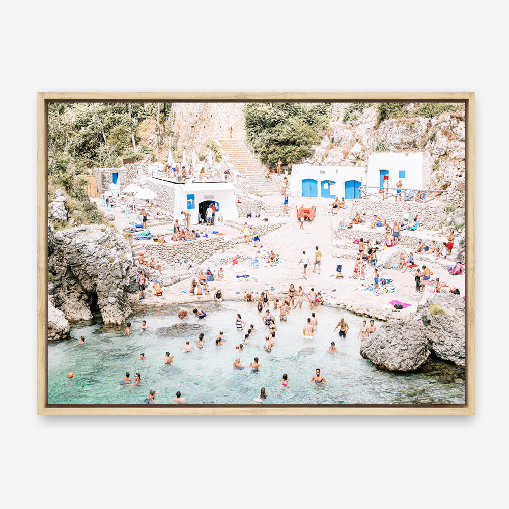 Shop Acquaviva Beach Photo Canvas Print a coastal themed photography framed stretched canvas print from The Print Emporium wall artwork collection - Buy Australian made prints for the home and your interior decor space, TPE-1271-CA-35X46-NF