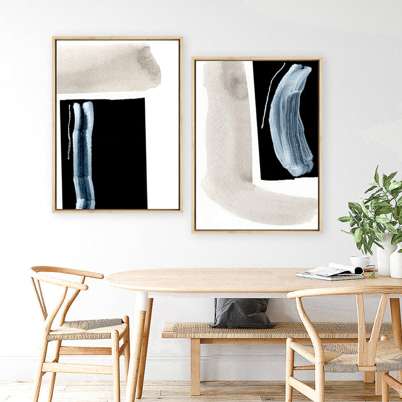 Shop Adjacent 1 Canvas Print a painted abstract themed framed canvas wall art print from The Print Emporium artwork collection - Buy Australian made fine art painting style stretched canvas prints for the home and your interior decor space, TPE-DH-003-CA-35X46-NF