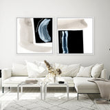 Shop Adjacent 2 (Square) Canvas Print a painted abstract themed framed canvas wall art print from The Print Emporium artwork collection - Buy Australian made fine art painting style stretched canvas prints for the home and your interior decor space, TPE-DH-234-CA-40X40-NF