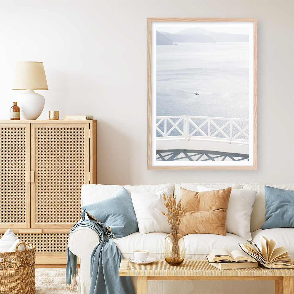 Shop Aegean Sea View Photo Art Print a coastal themed photography wall art print from The Print Emporium wall artwork collection - Buy Australian made fine art poster and framed prints for the home and your interior decor, TPE-1335-AP