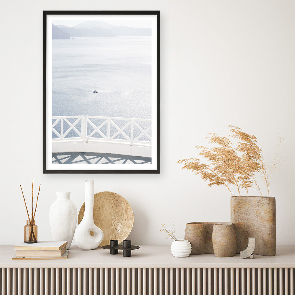Shop Aegean Sea View Photo Art Print a coastal themed photography wall art print from The Print Emporium wall artwork collection - Buy Australian made fine art poster and framed prints for the home and your interior decor, TPE-1335-AP